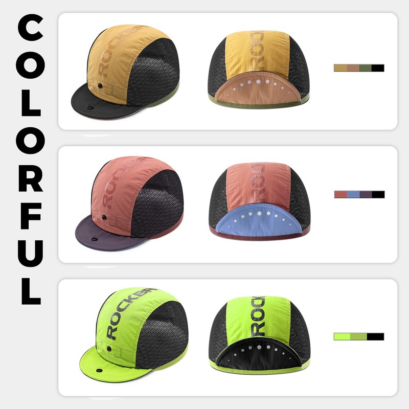 Rockbros Cycle Cap, Bicycle Hat, Summer, Mesh Cap, Breathable, Sweat