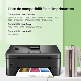 304XL wiederaufbereitete Tintenpatronen, Ersatz für HP 304 Schwarz und Farbe für Envy 5030 5032 5020 5010 Deskjet 3760 2630 3750 2620 2622 3720 3762 3730 3733 373 374 35 37 64 (1 schwarz, 1