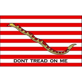 Navy Jack Flag Sticker (Don't Tread On Me Naval Decal)