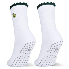 DEESEEUS Cute Pilates Socks for Yoga,Barre,Reformers US Shoe Sizes 5-11