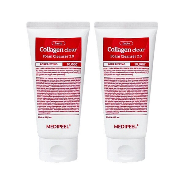 MediPeel Red Lacto Collagen Clear Foam Cleanser 2.0 120ml x2