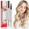 2 In 1 Brow Pen and Sealing Brow Pencil, 2025 New Magical Waterproof Brow Pencil, Dual-Ended 3D Waterproof Microblading Eyebrow Pen, 4 Tipped Brown Pencil with Brow Brush 2 In 1 Brows (Dark Brown*1)