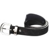 Atitlan Leather Black Suede Leather Money Belt 38