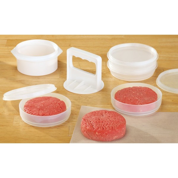 Hamburger Press Patty Maker Freezer Containers - All In One Convenient Package - 10 Pieces Set Hamburger Patty Mold - Essential Tool to Make hamburger Patties – Great gift