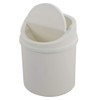 Cadineer Desktop Bin, Mini Trash Can With Swing Top Lid,