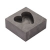 Graphite Mold Heart Shape Graphite Casting Ingot Mould for Gold