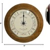 West & Company Solid Oak Tide Clock with Convex Glass