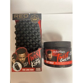 RED BY KISS X Bow Wow Twist King Styler Washable and Durable+Free Twist Curl Gel