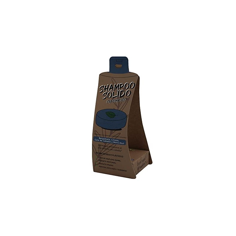 Arbol Verde Shampoo Sólido en Barra Natural Crecimiento con Bergamota,