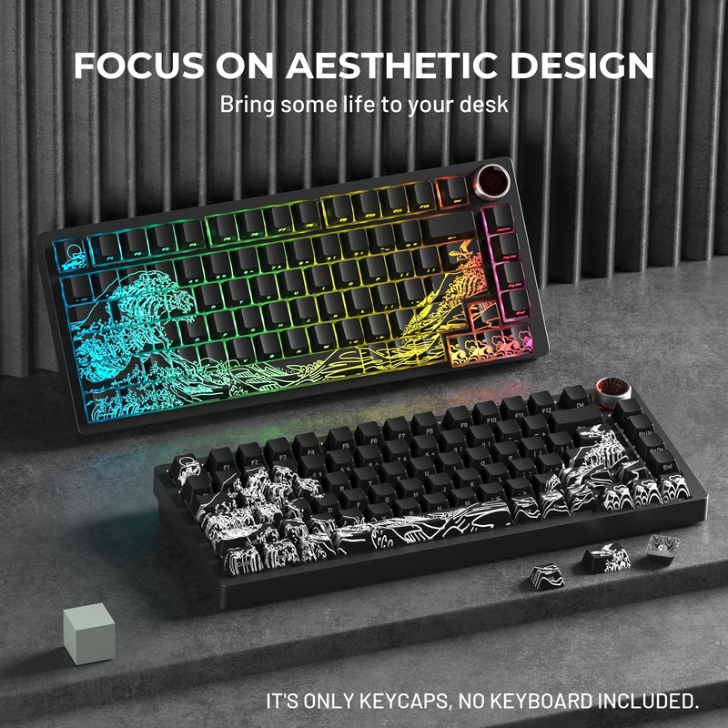 HITIME x XVX Kanagawa Keycaps 60 75 100 Percent -