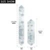 ALAZA Double-Sided Silver Snowflakes Winter Christmas Table Runner 14x108 Inches