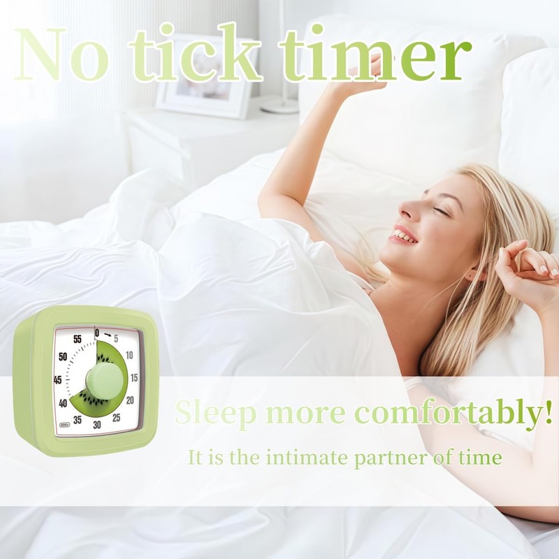 Kids Visual Timer for Kitchen,Classroom,Cooking,Learning,Bedroom,Office, 60-Minute Countdown Pomodoro Timer for