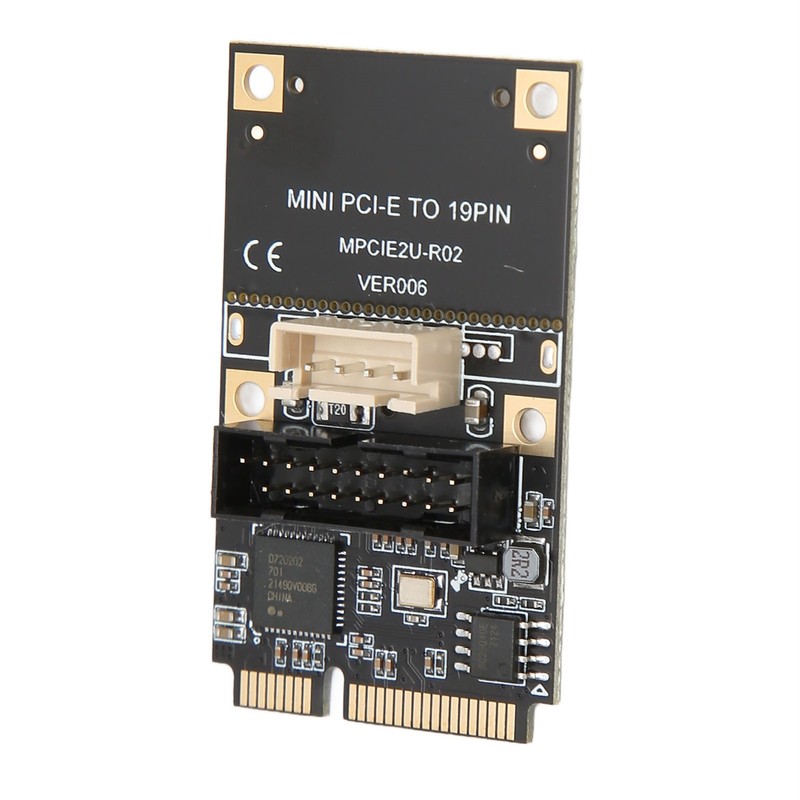 Mini PCIE to USB3.2 GEN1 Front 19Pin Expansion Card 5Gbps