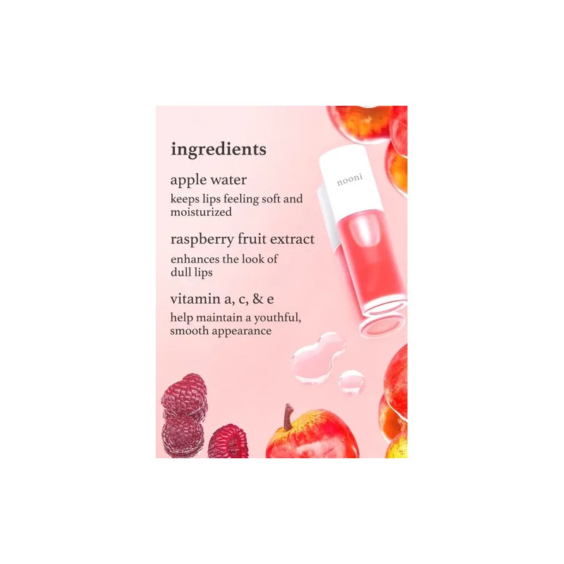 Nooni Appleseed Lip Oil Aceite Labial De Semillas De Manzana