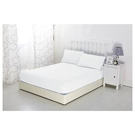 Sonia Linens Home Basic Soft Brushed Microfibre Fitted Sheet - Non Iron Breathable Hypoallergenic Bottom Sheet with Strong Elastic Hem (White, Super King)