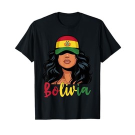 Bolivian Girl Bolivia Flag Proud Boliviana Women T-Shirt
