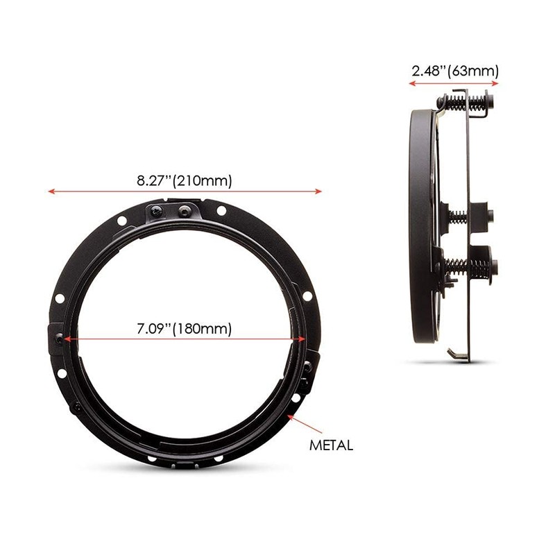 Alchemy Parts 7 Inch LED Daymaker Headlight Mount Ring &