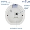 Atrium moderner Design Wecker Analog Quarz ohne Ticken mit Licht