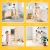 Foldable Toddler Tower, Wooden Toddler Kitchen Stool with 3 Adjustable