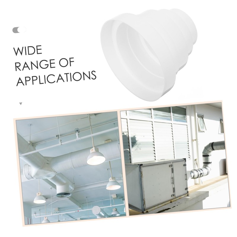 COHEALI Dryer Duct Connector PVC Reducer Inline Adapter for Hvac