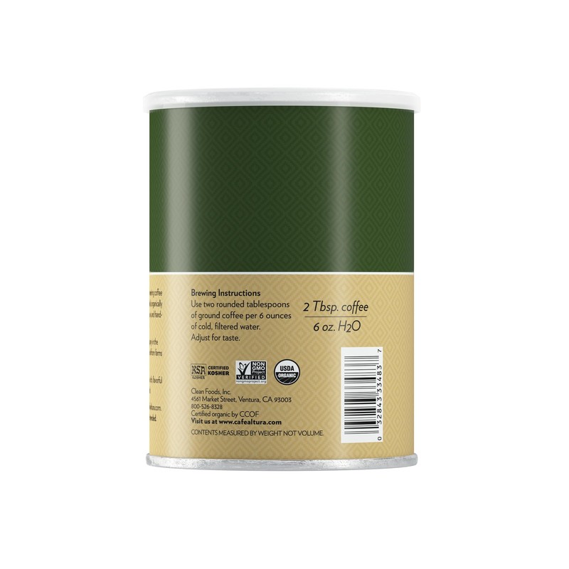 Cafe Altura Ground Organic Coffee, French Roast, 12 oz Can
