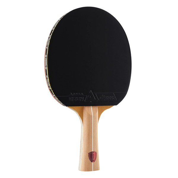 JOOLA Omega Control - Tournament Performance Ping Pong Paddle - Table Tennis Racket for Advanced Training with Flared Handle - Includes Vizon Table Tennis Rubber - Designed for Control