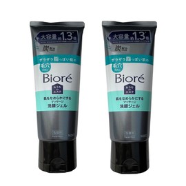 [Set] Biore Home de Esthetics Charcoal Large Capacity 200g x 2, Skin Smoothing, Facial Cleansing Gel