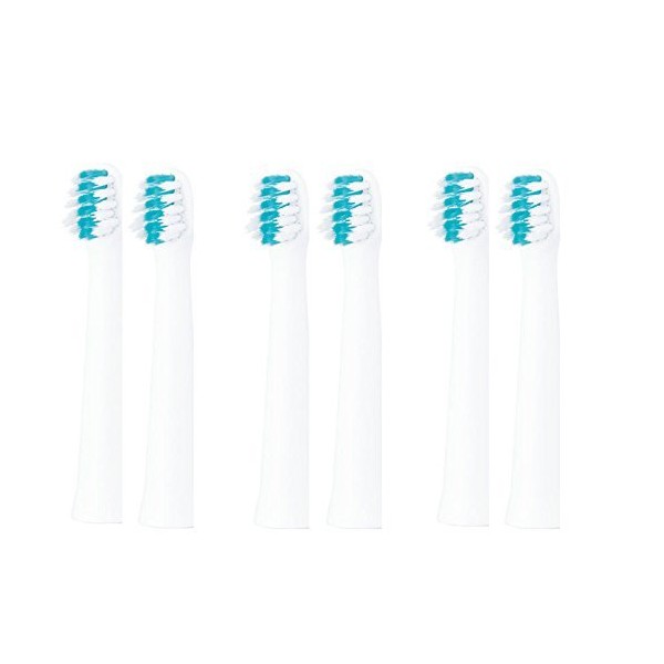 Panasonic EW0971-W Dense Extra Fine Bristle Brush for Slim (White), Pack of 2 (Total of 6 Pieces)