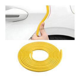 Adunsiaoto U-Shaped Door Edge Protection Strip, Car Edge Trim Car Door Edge Protection, U-Shape Rubber Edge Protection, Car Rubber Seal, Car Protection Accessories (Yellow)