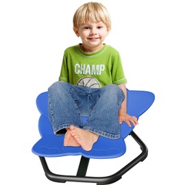 Detskehrcky Sensory Spinning Chair for Kids, Swivel Wobble Chair for Autism and Sensory Play, Sit and Spin Toy, Elephant Shape, Navy Blue
