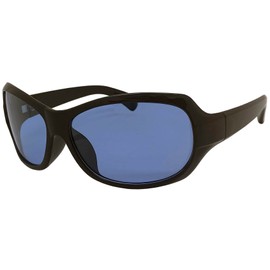 FaceTrick az Label AZPL3128 Polarized Lenses, UV Protection, Blue Light Cut, Curved Type Sunglasses, blue (light)