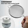 Caylielam Ceramic Bacon Grease Saver with Strainer, 23oz Kitchen Cooking