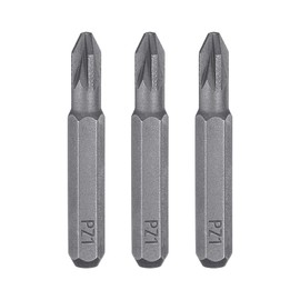 HARFINGTON 3pcs PZ1 Pozi Screwdriver Bit 5/32" Hex Shank 28mm Length Magnetic Phillips Slotted Hex Bits S2 Steel Screw Driver Bit for Electric Manual Screwdrivers Precision Repair