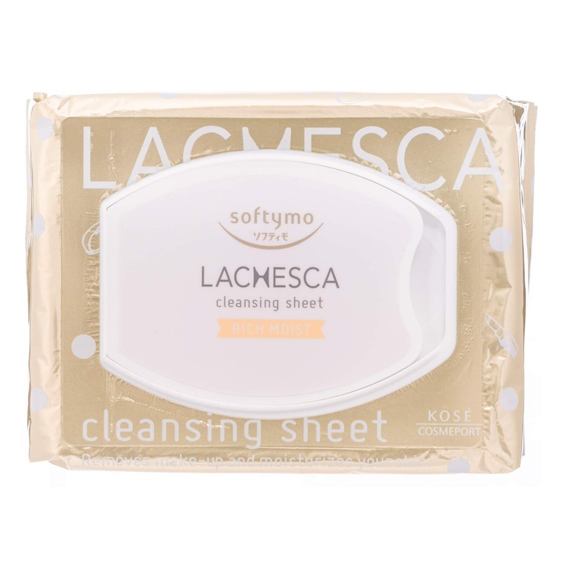 Softimo Lachesca Cleansing Sheet, Rich Moist Makeup Removal, 50 Sheets,