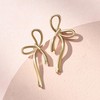 SWEETV Gold Bow Earrings for Women, 925 Sterling Silver Post