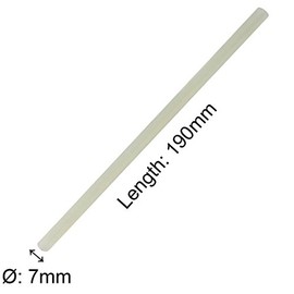 TrendBox Pack of 50 Clear 7mmx190mm - Hot Melt Glue Sticks Strips Melting Adhesive for Handmade Craft DIY Home Office Project Craftwork Fix & Repairs