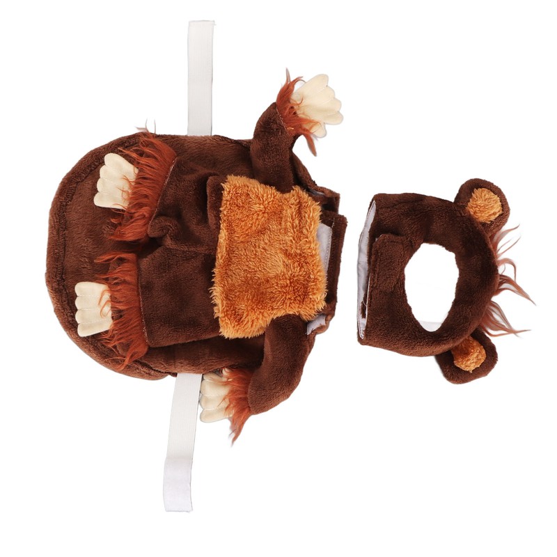 Pet Holiday Costume Funny Monkey Cosplay Dog Clothes Soft Breathable