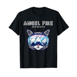 Angel Fire New Mexico - Funny Cat Ski Googles T-Shirt for Men Women Girls Kids