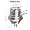 Xiatiaosann SO239 Bulkhead Plug, PL259 Female Nut Bulkhead Panel Mount