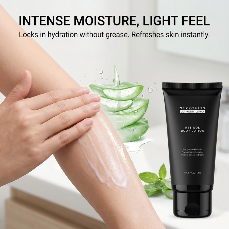 Retinol Body Lotion - Lightweight Smoothing Body Cream - 1.69
