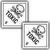 Toxic Hazard Chemical Label - 6 Toxic Substance - Vinyl