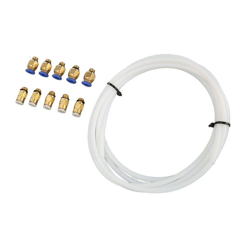 PTFE Hose Kit for 3D Printer, Includes 2M PTFE Hose,