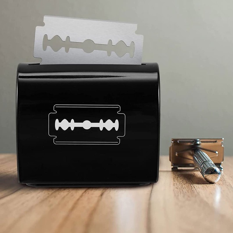 Shaver Disposal Case Safe Sharps Storage Bank Salon Razor Slice