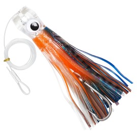 Saltwater Fishing Lures 6/9inch Trolling Lures for Marlin Mahi Tuna Dolphin Shark Big Game Deep Sea Fishing Baits Squid Skirts Rigged Hooks Ocean Gear Tackle