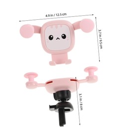 FELTECHELECTR Cute Cat Car Phone Mount Holder Adorable Air Vent Clip for Easy Installation Cradle for All and Stylish Car Accessories