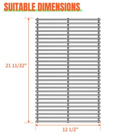 STCNADCR 1 Pack 91601 Gas Grill Steel Wire Rock Grate Grids Replacement Parts for Select Arkla,for Charmglow,for Falcon Models,for Kenmore Models