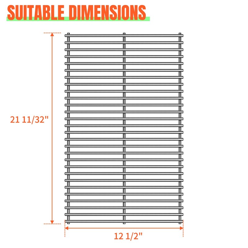 STCNADCR 1 Pack 91601 Gas Grill Steel Wire Rock Grate