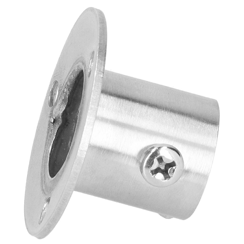 10Set Flanged Holder Base Thicken Stainless Steel Closet Rod Tube