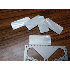 Unbranded 24 pieces Mother Of Pearl Inlay Material Guitar Luthier 48mm × 22mm × 1 .5 mm+