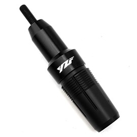 MOWOK For Yamaha R3 YZFR3 YZF-R3 r3 2015-2019 2020 2021 2022 2023 2024 2025 Motorcycle Accessories Aluminum Crash Protector Pad Falling Protection Frame Sliders Exhaust Slider (Black, 1 pc)